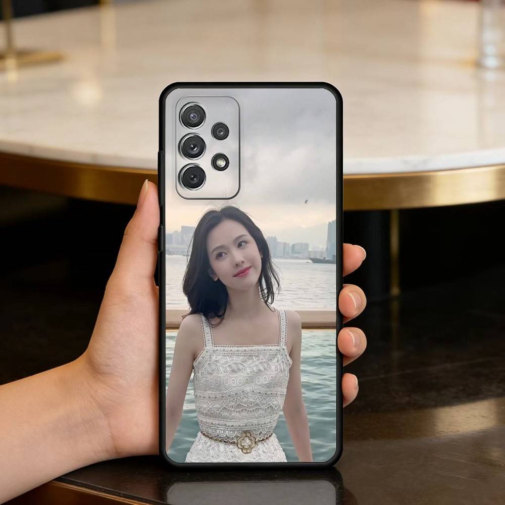 

Chinese A-Actress Chen Duling Phone Case For Samsung Galaxy A73,A72,A71,A70,A53,A52,A51,Soft Silicone Black Cover Samsung a21