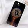 Bitcoin Digital Currency Phone Case For iPhone 16,15,14,13,12,11 Plus,Pro Max,XS,X,XR,SE,Mini,8,7 Soft Silicone Black Cover