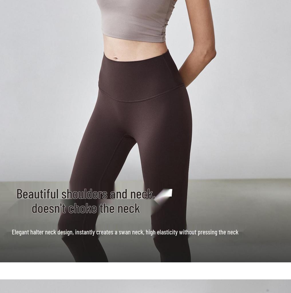 Chic Women's Halter Push-up Sport Bra Top - Waist-Cinching Yoga & Pilates Outerwear