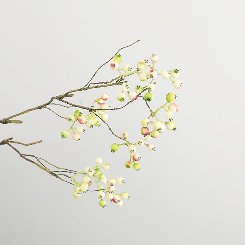 

72cm Cranberry Berry Foam Branch Artificial Berry Decoration Flower Arrangement Accessories Artificial Flowers Table Decoration рожевий
