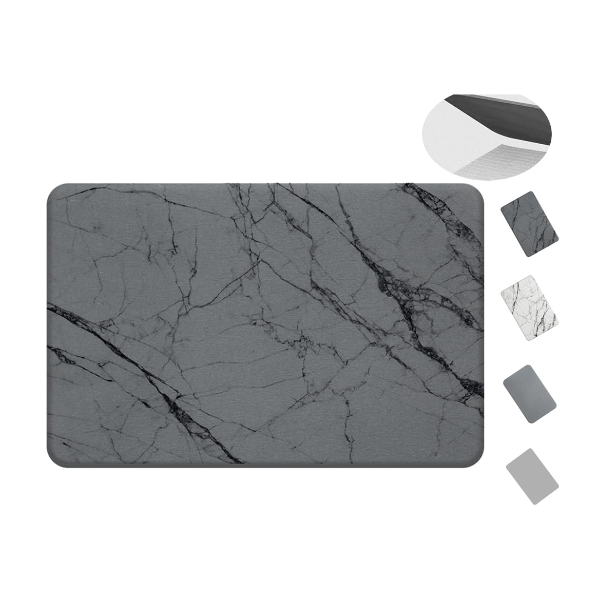 

LuckyCode Ванна Диатомовая земля Ванна Диатомовая земля Ванна Вытирание ног Влага Без стирки Ванная Плесень Сертифицированный узор A 40 x 30 Коврик, Коврик,