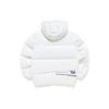 Fila Fusion Solid Color Logo Patch Fashion Loose Hooded Warm Down Jacket Men outerwear White T11M242909F-WT