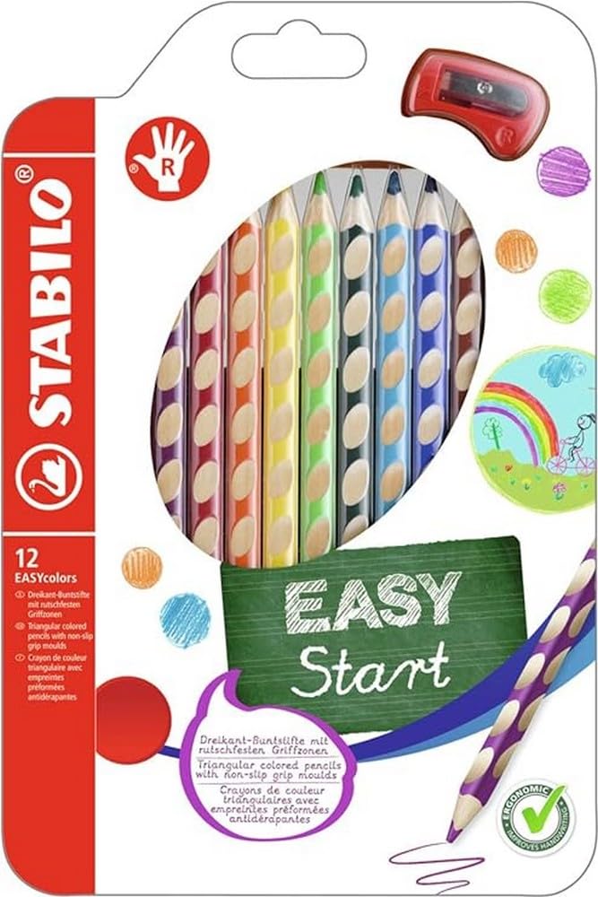 

STABILO Watercolor Pencil Easy Color Right Hand 12 Colors 332-12