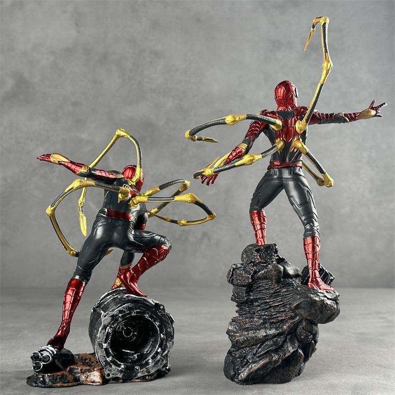 Marvel Spider-Man No Way Home Iron Spider Suit Figure 2 Poses Optional Collectible Model