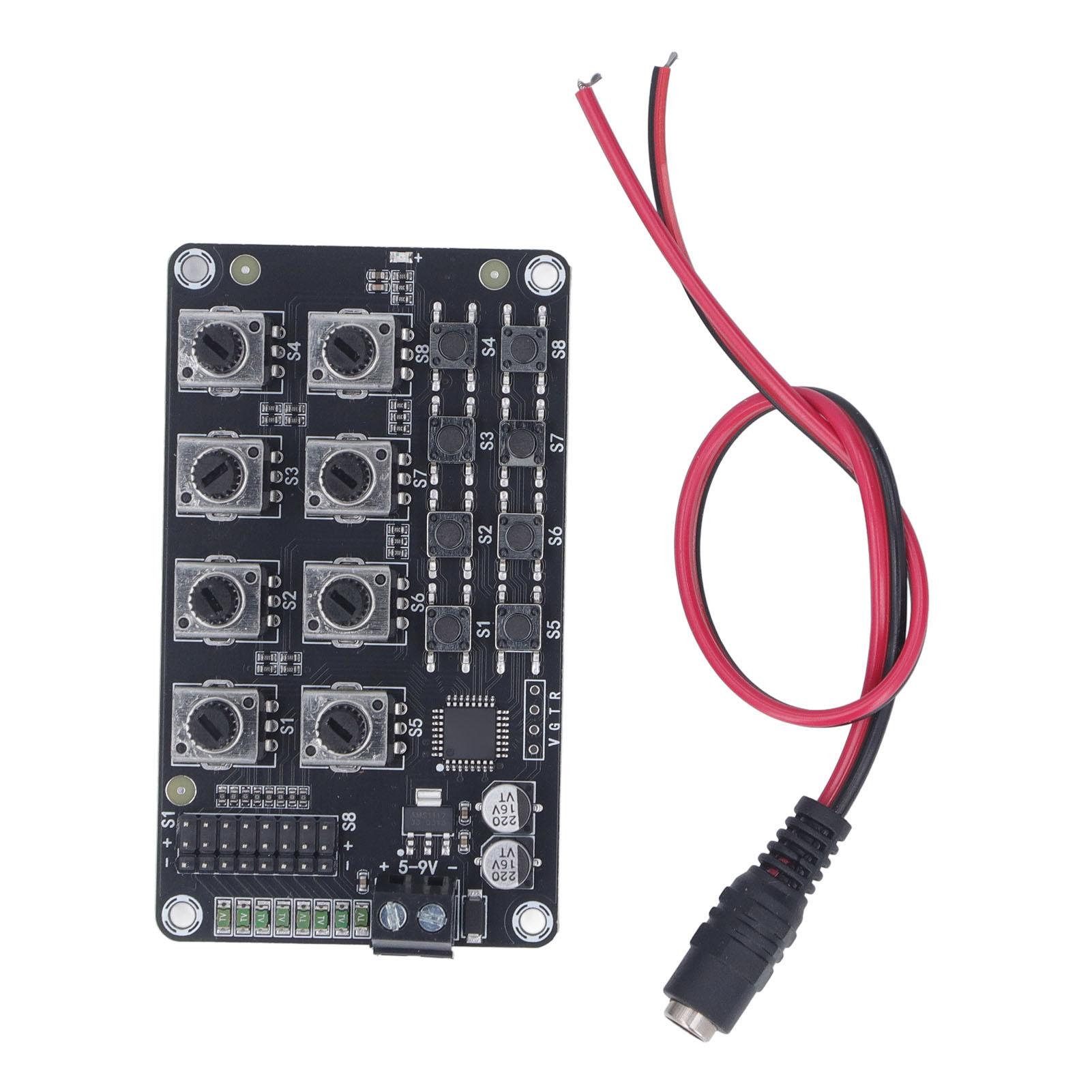 

Rotating Knob 8 Channel Servo Controller Control Board with High Accuracy 5‑8.4V