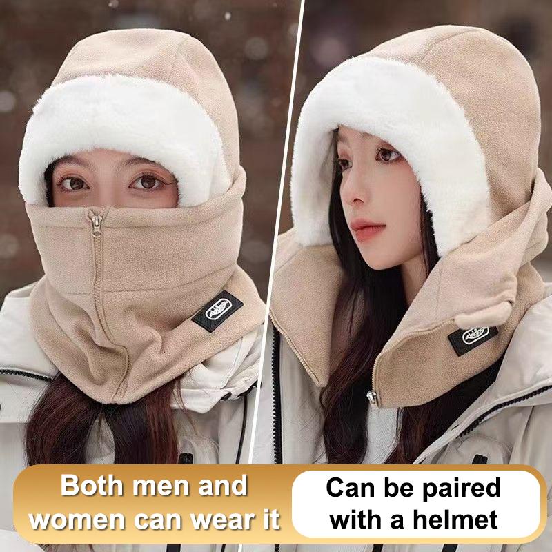 Winter Hat For Men And Women Windproof Ear Protection Neck Gaiter Thickened Cycling Mask Warm And Protective Outdoor Face Cover