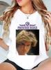 T-shirt Parodie Drôle Princesse Diana George Michael Rétro Unisexe Cadeau T-shirt Top