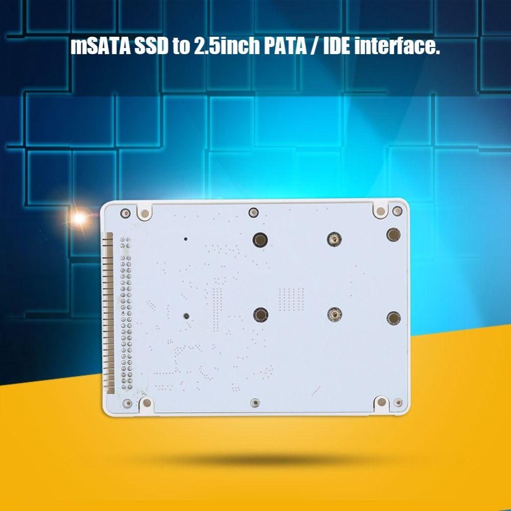 44 Pin Hard Drive Box Parallel Port Not Inclube Hard Disk mSATA SSD Enclosure Black/White Stable Performance