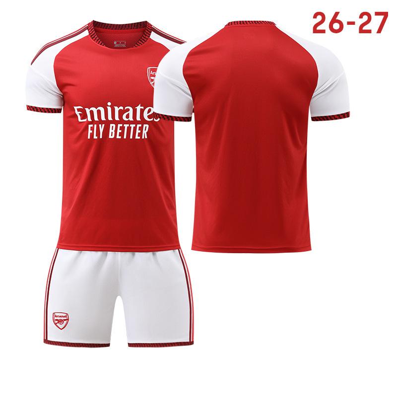 

26-27 Arsenal Home Jersey No. 7 Saka 41 Rice Football Suit Set Children s Adult Sportswear Vest 2XL