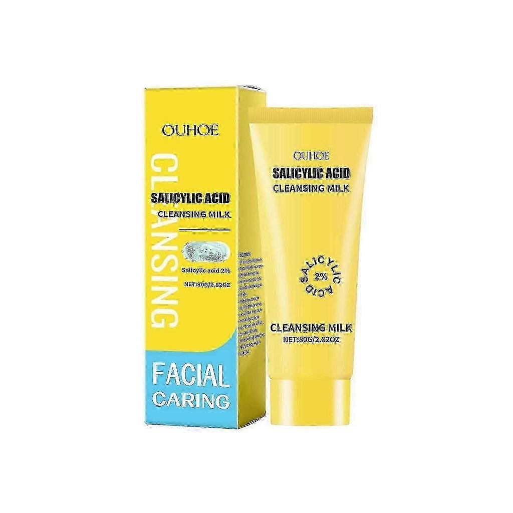 OUHOE Salicylic Acid Cleanser, Moisturizing Gentle Moisturizing Oil Control Cleanser Thick Foam Mois