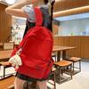 Summer New Nylon Lightweight Sports Travel Ins Large Capacity Solid Color Student Couple Backpack