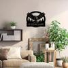 1pc Custom Nocturnal Bird Metal Wall Art, Personalized Owl Emblem, Rustic Farmhouse Decor for Lounge, Office, Living Room, Custom Sign