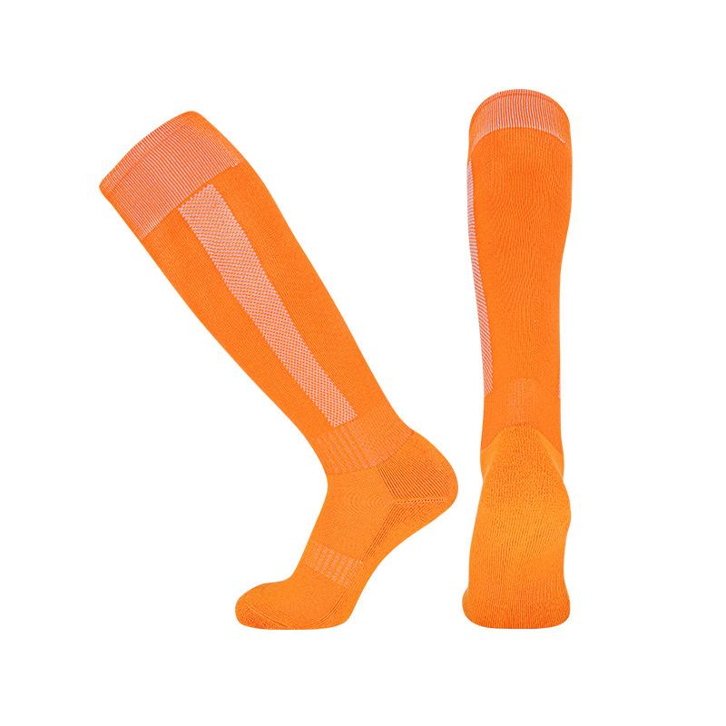 2026 Adult Kids Solid Color Soccer Socks Socks Towel Bottom Over Knee Socks Teen Anti Slip Sports Socks