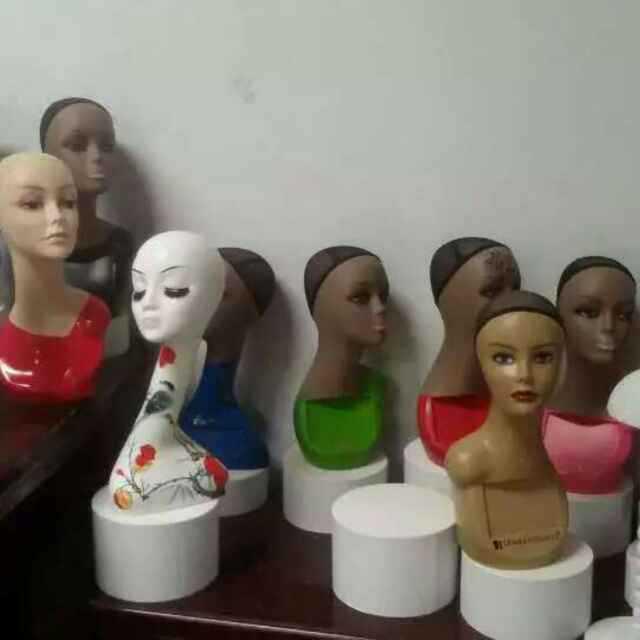 Jinruima 40cm Ženská manekýnová hlava pro vystavení paruk, klobouků a šátků