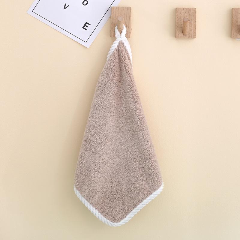 Coral Fleece Lace-Edged Kids' Hand Towel & Bib