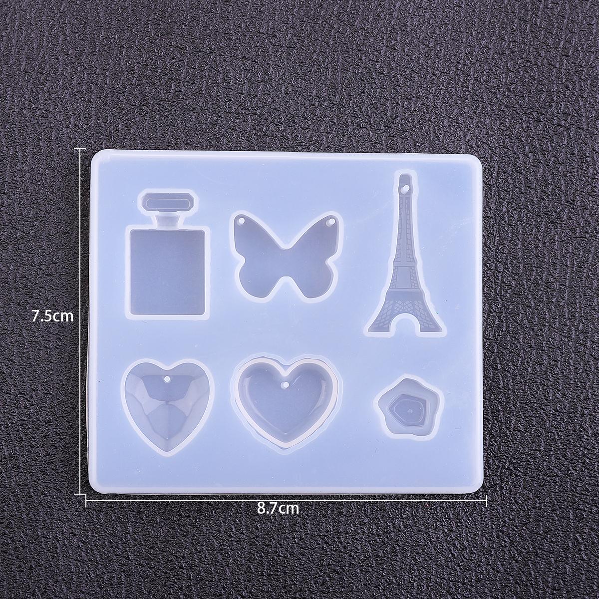 

1 шт. эпоксидная подвеска ремесленный инструмент ручной работы DIY силиконовая форма кнопки из смолы сердце письмо форма для изготовления ювелирных изделий