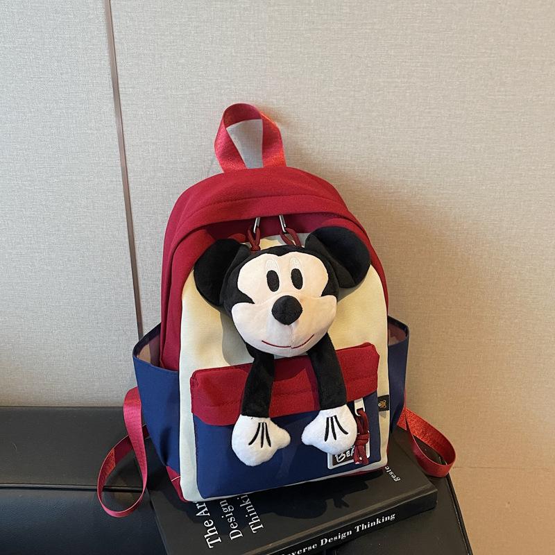 Schoolbag parent-child backpack cartoon plush doll 1011 new Korean versatile cute casual schoolbag student backpack