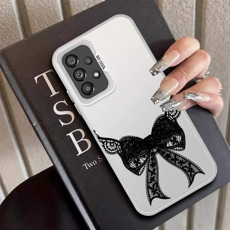 

Retro Black Lace Case for Samsung Galaxy A17 A20s A26 A21s A23 A13 A14 A12 A31 A34 A15 A16 A24 A25 A35 Phone Cover Galaxy A23 4G