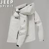 JEEP SPIRIT Men's Hooded Outdoor Windbreaker Jacket