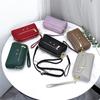 2026 Damen Leder Crossbody Clutch mit Doppelreißverschluss