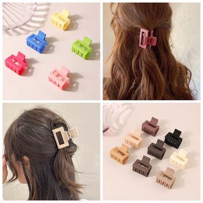 Korean Style Small Shark Clip Medium Claw Clips Frosted Square Hair Clip  Wash Face