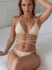 European & American 2026 Sexy Bikini Two-Piece Set: Sleek Women's Swimwear