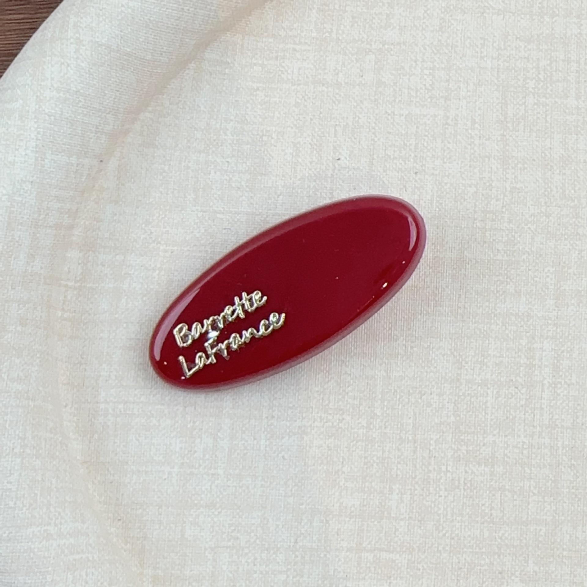 1 шт. красная система с золотой этикеткой, винтажная, осветляющая, маленькая заколка для волос, французская милая и игривая заколка-уточка для боковых прядей