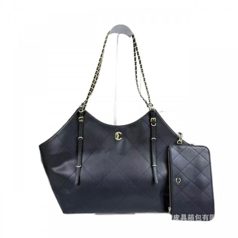 Xiaoxiangfeng Lingge Chain Tote Bag Women Large Capacity Single Shoulder Underarm Fashionable Versatile Commuter