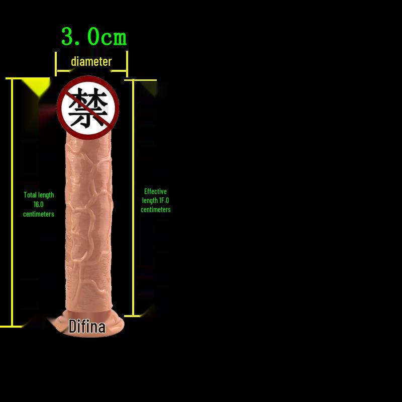 High Transparency Thick Suction Cup Dildo for Women - Flirting Adult Toy