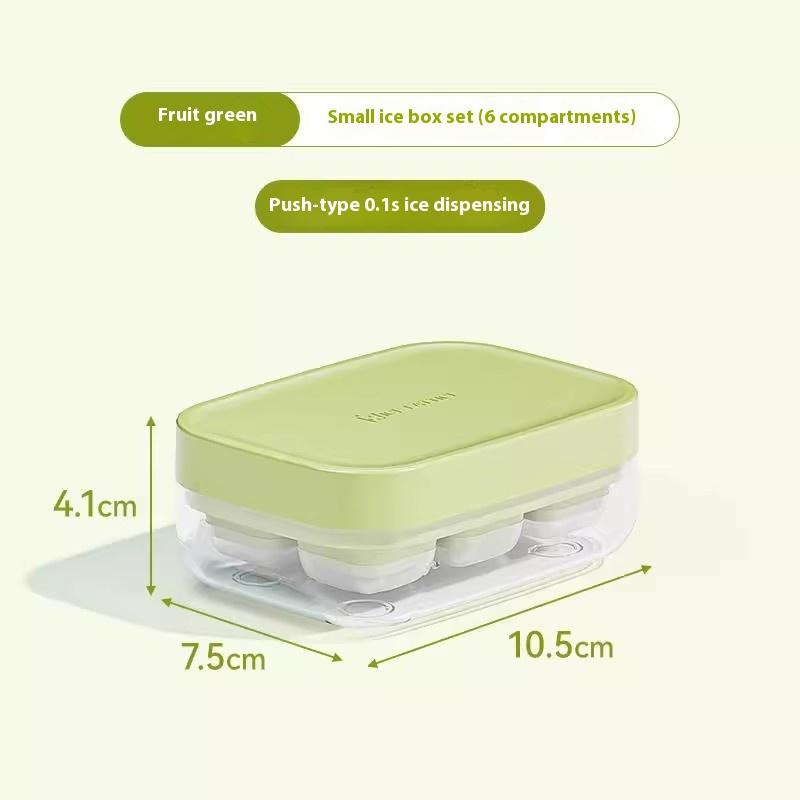 

Easy-press Silicone - Food Grade Quick-freezing Mold, Suitable For Home Kitchen And Outdoor Use, Ideal Kitchen Accessories 10.5CM зелёный