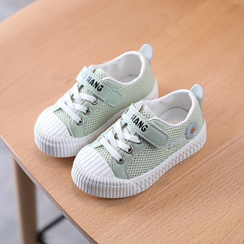 Girls' Canvas Shoes Spring New Girl Casual Shoe Embroidered Kids Mesh Shoe Stylish Girl Shoes Daisy Child Shoes Płócienne Buciki