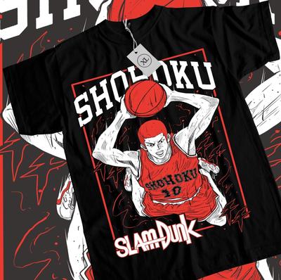 Slam Dunk T-Shirt Hanamichi Basketball Anime Sport Manga Shirt T-Shirt Alle Größen