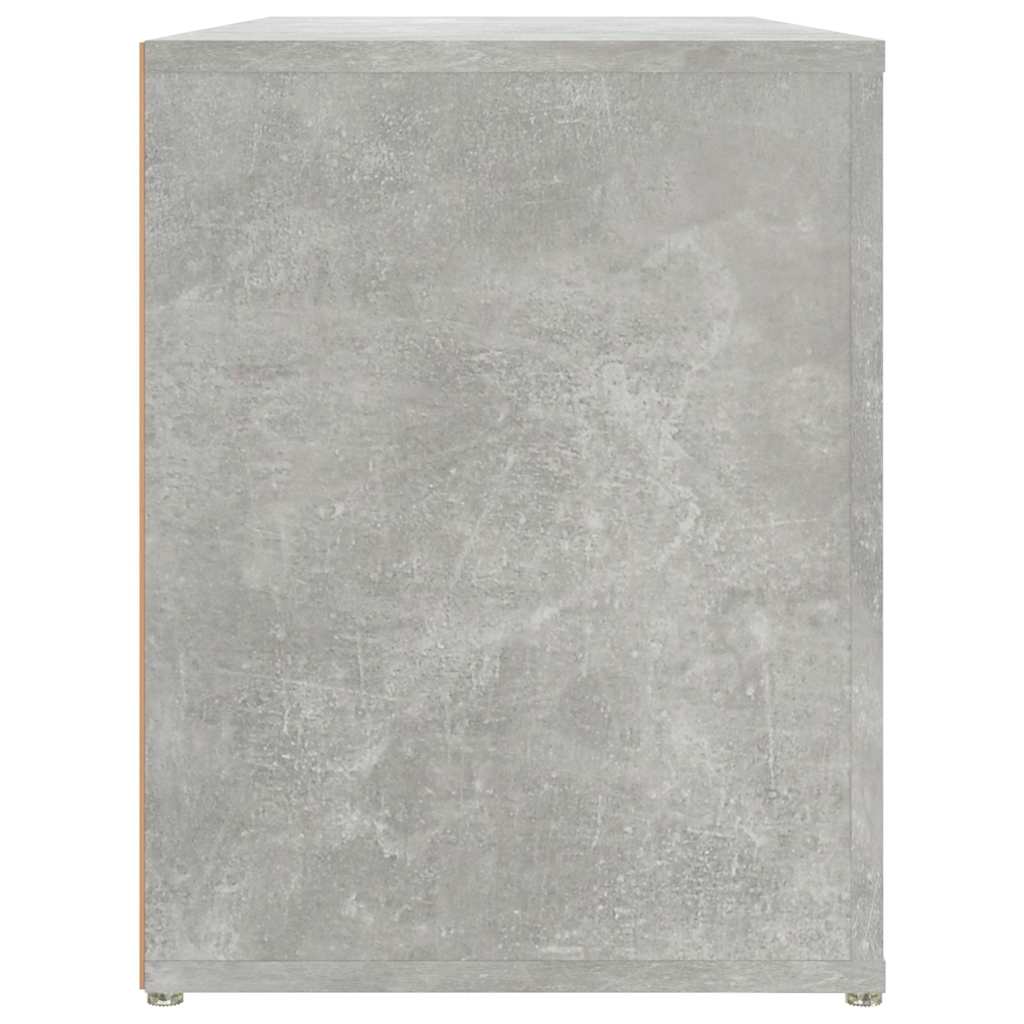 Shoe Rack Concrete Grey 100 x 35 x 45 cm Wood Based Material