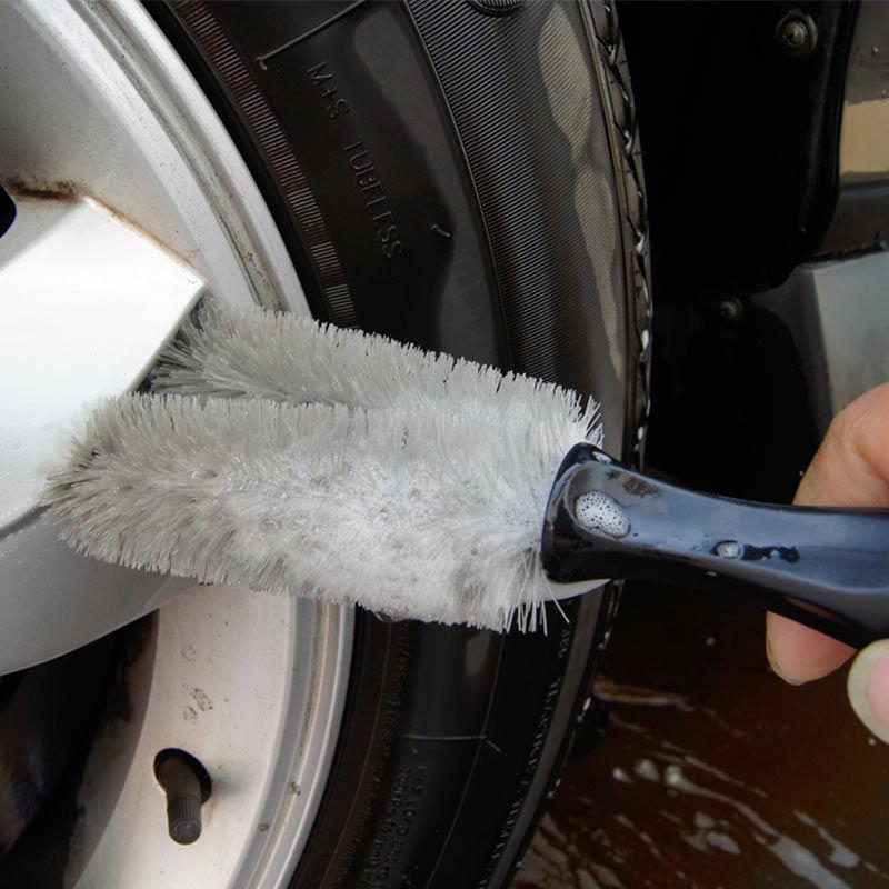 Car Wash Brush Tire Wheel Soft Bristle Brush Detail Brush Car Small Clean Tool High Quality Plastic Brush