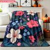 Flannel Blanket 1pc Flowers Blooming with Vibrant Colors Soft Air Conditioning Blankets Office Sofa Blankets Nap Blankets Camping