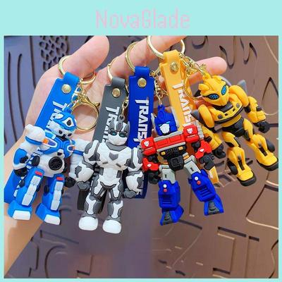 Nový klíčenka Transformers Kreslená PVC postavička Optimus Prime Přívěsek na tašku Velkoobchod