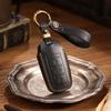 Retro Leather Key Cover for Changan CS75/Yidong – Men's Simple Cowhide Protection