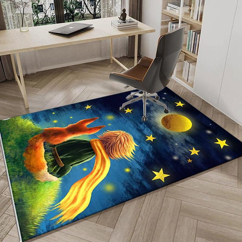 Prince's Nightly Embrace Carpet, Chair Rug,Rug for Office Bedroom living rooms, Doormat decor Fan Gift Christmas Gift