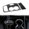 Car Gear Shift Water Cup Holder Panel Decoration Cover Trim For Jeep Grand Cherokee 2014 2015 Black Carbon Fiber