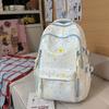 Schoolbag Japanese high school schoolbag female college student canvas backpack Korean version Harajuku junior high school student backpack large