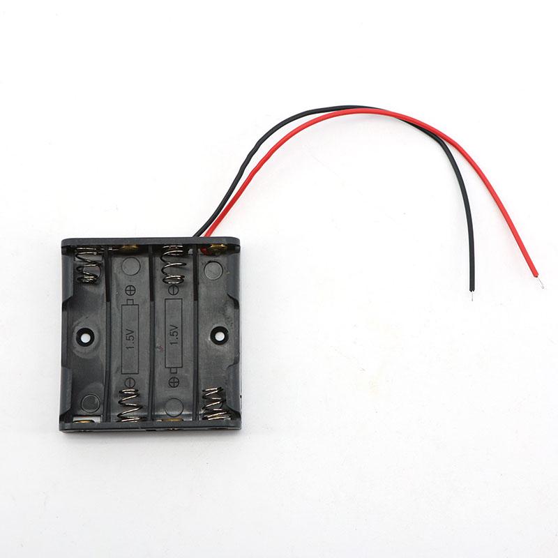 

1X 2X 3X 4X AAA 1.5v 3v 4.5v 6v держатель батареи коробка для хранения батарей 1 2 3 4 слота AAA Power Bank кейсы контейнер 2pin провод 4Slots