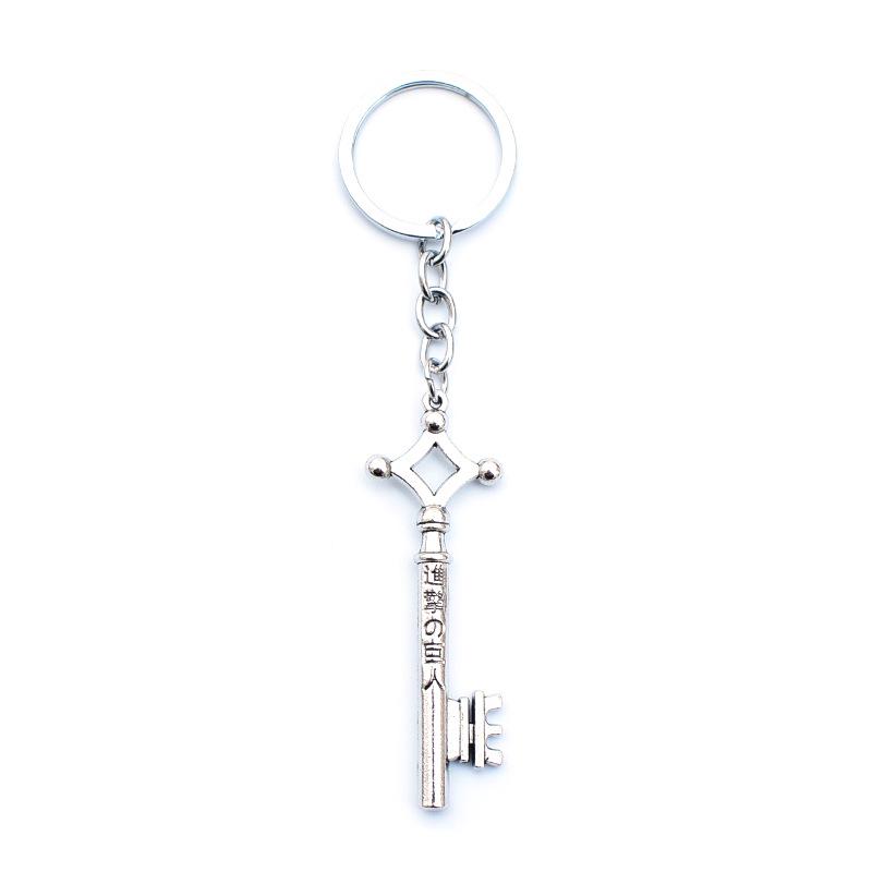 Attack On Titan Keychain, Captain Earrings, Wings of Freedom Necklace Set