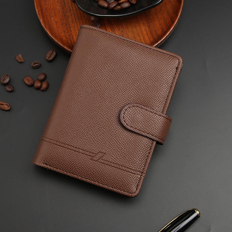 Premium Leather Passport Wallet For Men Travel Organizer Multi Card Slots Document Holder ID Case RFID Protection