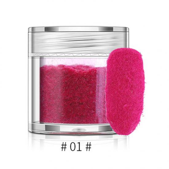 

1 коробка, 10 мл, нечеткая флокированная бархатная пудра для ногтей, красочная блестящая пыль, украшение для ногтей