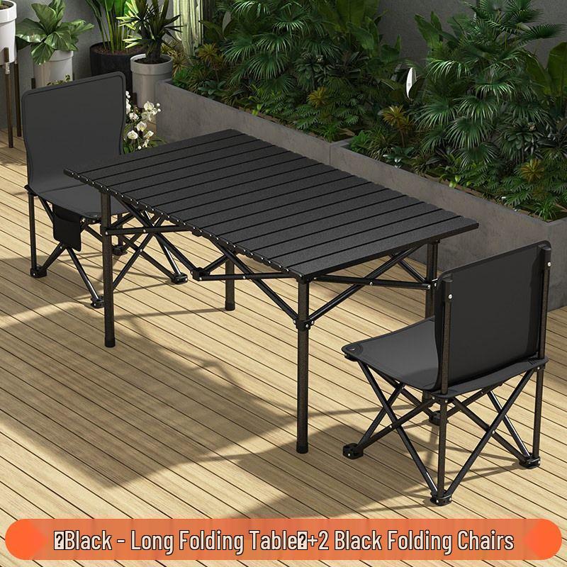Portable Folding Outdoor Picnic and Camping Table & Chair Set