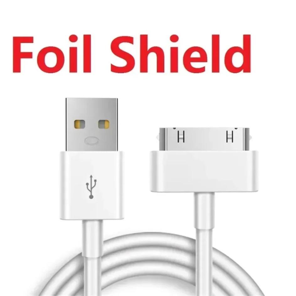 30 Pin USB Chargers Cable For IPhone 4 4s 3G 3GS iPad 1 2 3 iPod Adapter Accessories Nano Touch Charging Data Cable Usb Charger