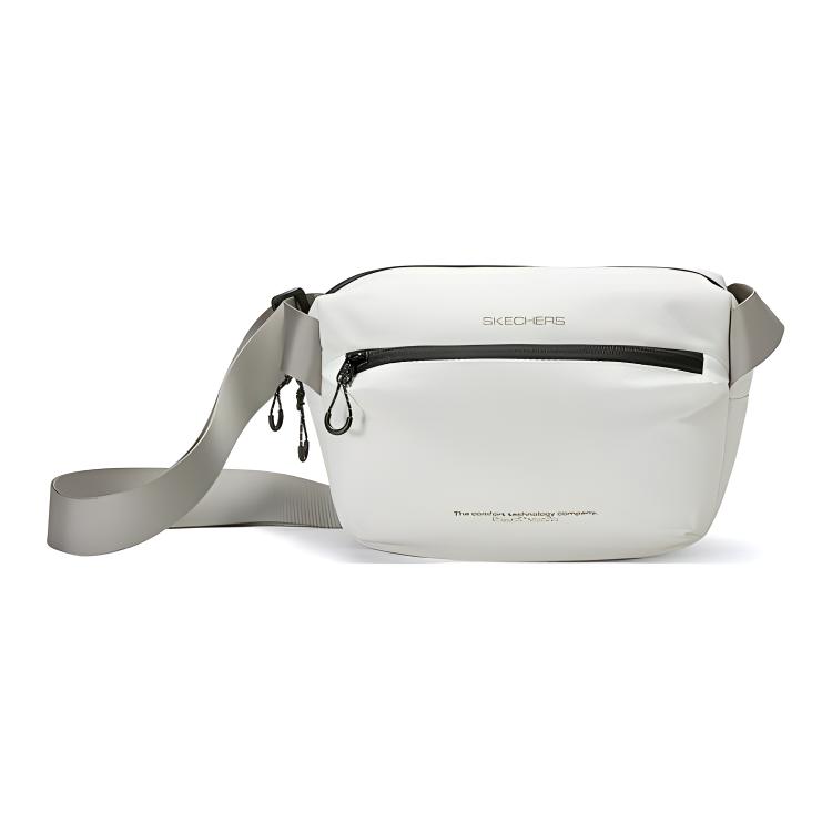 New Skechers Fabric Shoulder Bag, Crossbody Bag Regular Unisex Jade White L324U016-01NJ