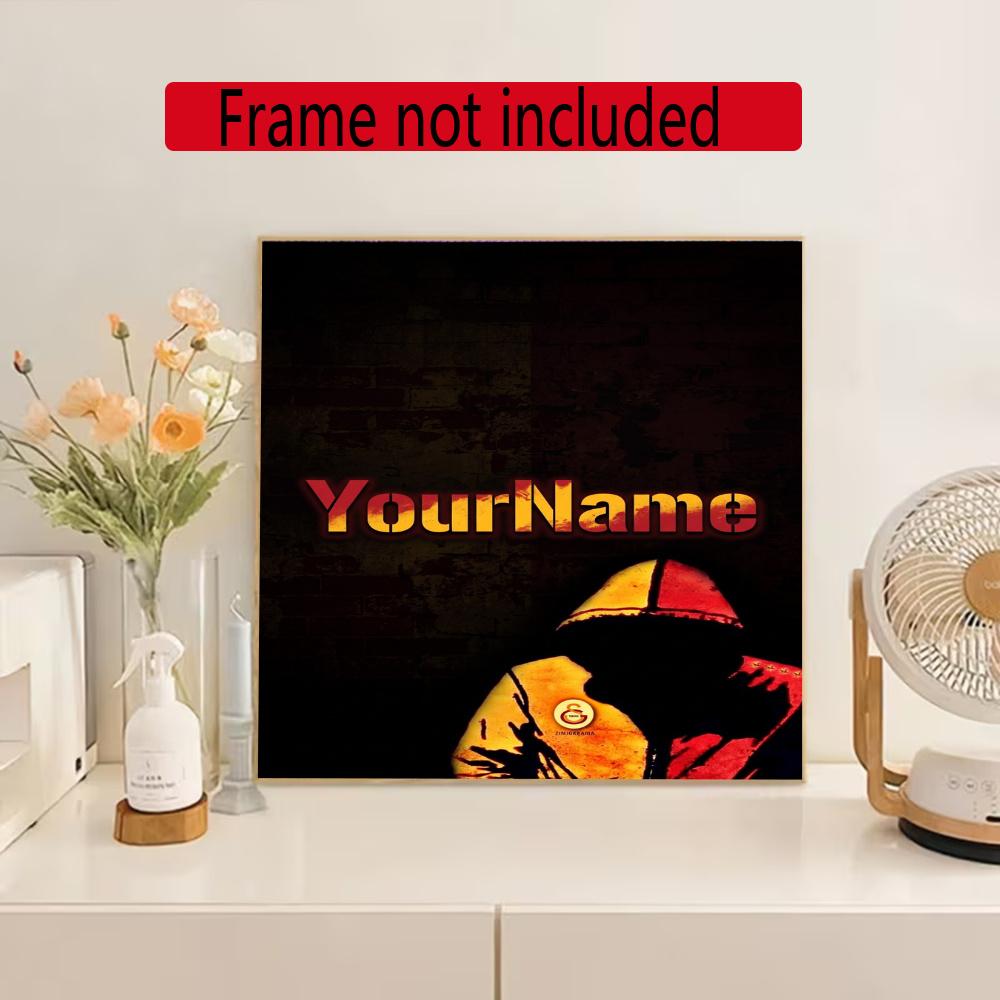 Galatasaray Customize Your Name Diamond Painting Round Diamond Diy Frameless Holiday Artwork Suitable For Home Office Wall Decoration