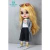 Clothes for doll Fashionable loose jeans, trench coat 28-30cm Blyth Azone OB22 OB24 doll accessories