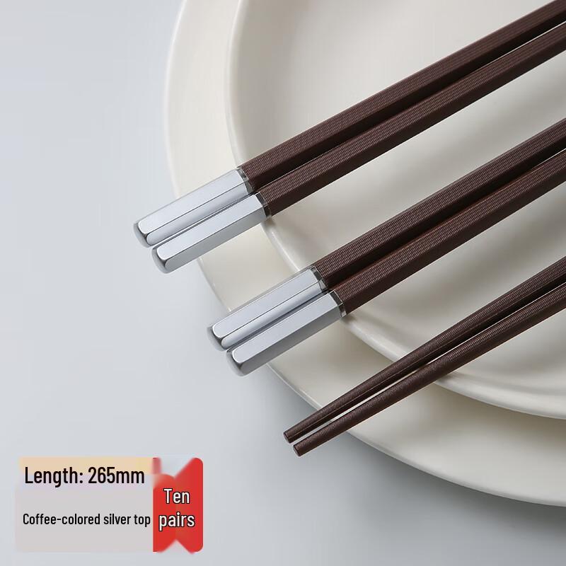 High-Grade Hexagonal Alloy Chopsticks